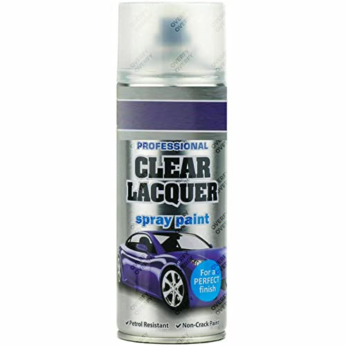 Elito Home & Garden® Clear Lacquer Spray Paint 400ml | Professional Quality | Ideal and Perfect Finish for Cars, Bikes, Vans, Metal and Wood (Pack of 1 - 400 ml, Clear Lacquer)