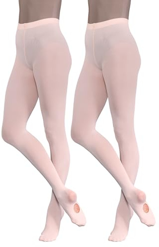 Silky Dance 2 Pairs Ballet Convertible Tights (Age 11-13) (Pink)