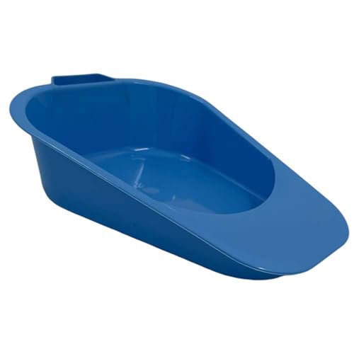 Bassine de lit pour homme et femme – Bassin de lit portable réutilisable avec poignée, idéal pour les personnes âgées, les hôpitaux, les soins à domicile et l'incontinence – Design confortable et