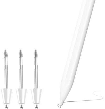 4X Metálica Puntas de Repuesto para Xiaomi Redmi Pad Pro Smart Pen Xiaomi REDMI Pad Pro 12,1, Más Duradero, Controlar Preciso, Pantalla Amistoso, Blanco