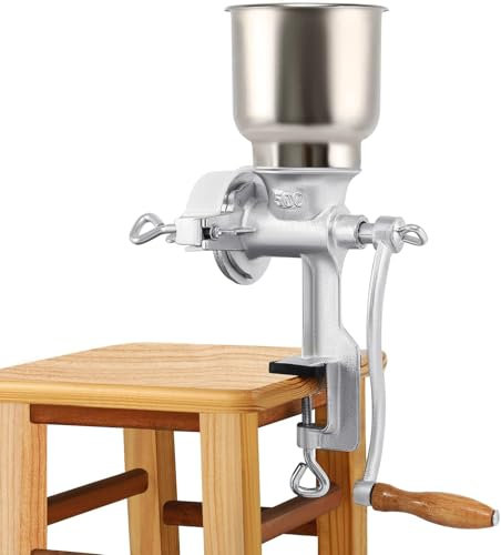 KayEsampra Mulino Manuale per Cereali Macinacaffè Macina cereali con manovella kit di attrezzi da cucina per Caffè, Noci, Semi, Mais, Spezie