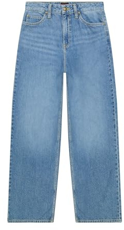 Lee - Jeans Mujer - Corte de Pierna Ancha y Tiro Alto - Stella A Line - Clean Black