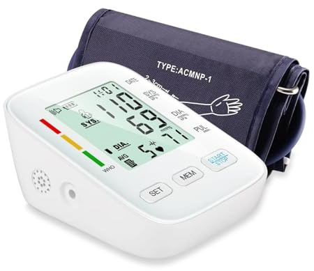 Blutdruckmessgerät Oberarm – Testsieger 2025 mit 240 Speicherplätzen, Arrhythmie-Erkennung & Sprachausgabe