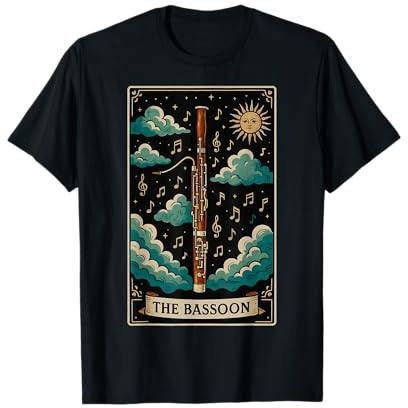 The Bassoon Instrument Bassoonist Carte de Tarot pour basson T-Shirt