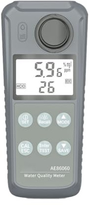 AE86065 Digital LCD Turbidity Meter Mätområde 0-1000 NTU för tydlig läsning | Handhållen bärbar turbidimeter for kran/labb/pool/akvarievattentest