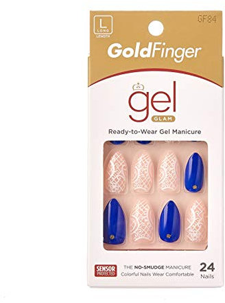 Kiss Gold Finger Posh Queen GF84 24 Full cover nails by Kiss