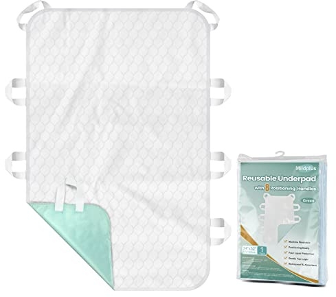 Incontinence Bed Pads Washable 4-Layers Leakproof for Elderly, 34x52 Inch