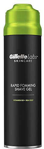 Gillette Labs By Gillette Rapid Foaming Shave Gel, Cools to Soothe and Helps Protect Against Shaving Irritation, Easily Rinses Off, 198ml