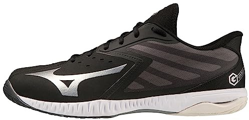 Mizuno Unisex Wave Gk Indoor, Schwarz, Silber, Weiß, 43 EU