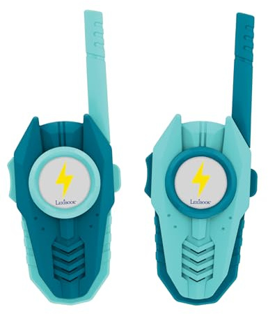 Lexibook, Walkie-Talkie, Trasmissione vocale Fino a 250 Metri, Audio HD, Trasmissione Radio, Indicatore Luminoso, Gioco di Comunicazione, Alimentazione a Batteria, Blu, TW19