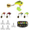 Katyjun 5 Stück Angelköder Set, Barsch Köder, Jig Spinner für Forelle, Hecht, Zander