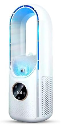 3PCS Silent Air Conditioner, Cooling Fan, Blade-Free Silent Evaporative Air Cooler, Bladeless Fan, Portable Quiet 6-Speed USB Powered Desk Table Cooling Fan For Home