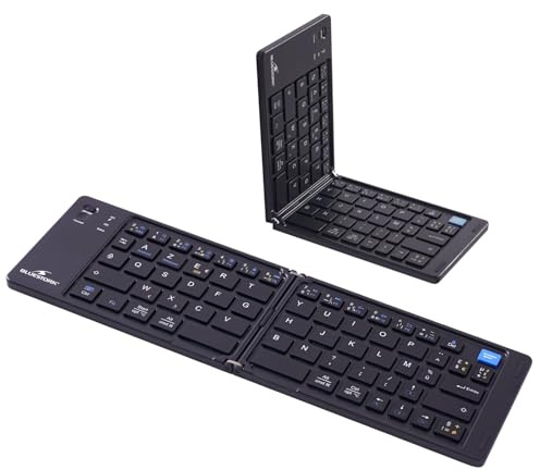 Tastiera Wireless Pieghevole - Computer, Tablet, Smartphone, Tv - Tasti A Forbice - Bluestork - KB-MinI-Fold/fr - Azerty - Nero
