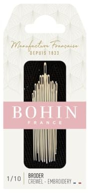 Aiguilles à Broder Bohin N°1/10, One