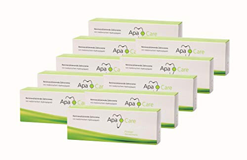 10x Apa Care remineralisierende Zahncreme 75 ml Flüssiger Zahnschmelz Zahnpasta