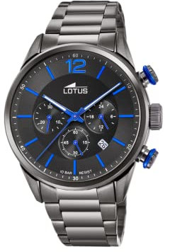 Lotus HerrenArmbanduhr Chronograph Quarz Edelstahl 18686/3