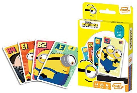 Cartamundi Shuffle Fun Minions 2 - Kartenspiel mit 4 Snap-Spielen, Familien, Paaren und Aktionsspiel