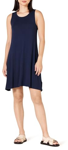 Amazon Essentials Vestido con Vuelo sin Mangas (Talla Grande Disponible) Mujer