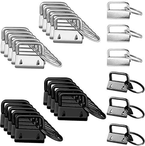 Hardware Llavero Clips Cola Metal Cierres Pulseras Tela 25 Mm Broche Llave Hebilla De Correas Para Cintas, Correas De Bolsos, Cordones, Otras Etiquetas Clip Artesanales Hechas Mano, Llavero 30 Piezas
