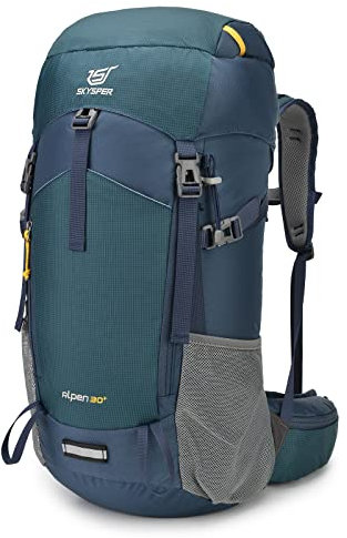 SKYSPER Wanderrucksack 30L Trekkingrucksack mit Rückenbelüftung und Netzrücken Tagesausflüge für Wandern Bergen Daypack