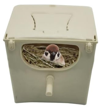 Sittich-Nistkasten | Vogelnest Brutkasten | Vogelkäfig Brutkasten mit Sitzstange | Hinterhof Vogelbedarf | Finkennest Zuchtkasten | Reproduktionsbox für Graupapagei, Papageien, Sittich, Kana