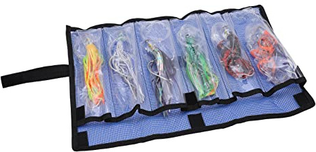 Ensemble de Leurres de Pêche à la Traîne, 6 Pièces/Ensemble Jupes de Poulpe de Calmar Leurres en Acrylique à la Traîne en Eau Salée Leurre de Pêche en Haute Mer pour Gros Poissons
