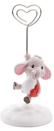 NICI Fotohalter Love Elefant 11cm Polyresin grau - Tolle Geschenkidee