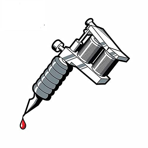 13cmx12cm for Tattoo Machine Vinyl Car Stickers Anime Waterproof Personality Decal Snowboard Window