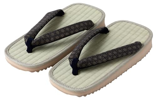 Asayu Japanische traditionelle Igusa Setta-Sandalen - Asanoha - In Japan gefertigte Tatami-Zori, feuchtigkeitsabsorbierend, deodorierend