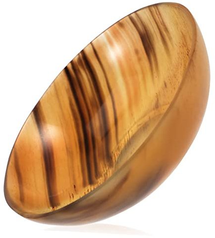 Hemobllo Bol à Vin Classique Corne De Bœuf Fait Main Petit Bol De Service à Table Pour Sauce Et Autres Usages