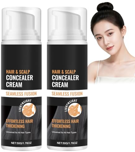 Crema coprente per capelli e cuoio capelluto, copre le radici dei capelli, rafforza l'attaccatura dei capelli, crema riempitiva per calvi e capelli sottili, coprente impermeabile e resistente al