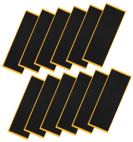 ORFOFE 12 pezzi Nastro adesivo antiscivolo in schiuma per fingerboard accessorio Skate Skate Dita nero durevole e facile da applicare