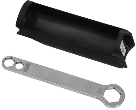 MoSundi Brompton - Cassetta degli attrezzi per telaio interno bicicletta, pieghevole, con chiave, custodia in plastica per kit di riparazione, colore nero, 140 x 36 mm
