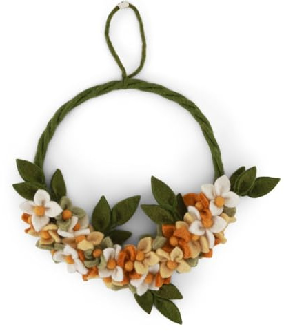 Handgemacht & Fairtrade-Zertifiziert | Gry & Sif | Stilvolles dänisches Design x Nepali Kunsthandwerker | Morgendämmerungsblumenkranz - Gelb | Oster-deko