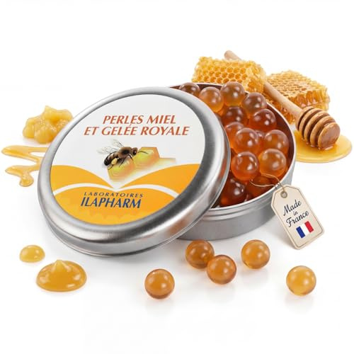 LABORATOIRES ILAPHARM – Perles Miel & Gelée Royale Bio – Douceur pour la Gorge – Maintien Voix Claire – Apaisant Naturel & Bien-être Vocal – Adapté aux enfants (6+ ans) – 50 g