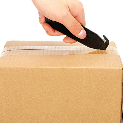 Rouleau De Papier, Ouvre-Emballage Portable, Poignée Ergonomique, Boîte, Outil Ouvert, Ruban Facile À Utiliser, Lames De Couteau Utilitaire Pour Boîtes (Rouge)