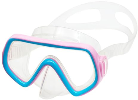 Children's Diving Goggles, 180° Anti-Fog Diving Mask, Children's Diving Mask with Nose Protection, Anti-Leak Diving Mask, Adjustable Silicone Strap, Anti-Leak Snorkel Mask for Children, Boys, Girls,