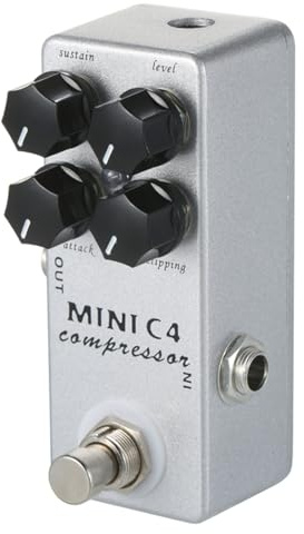 Guitar Effect Pedal True Bypass Bass Compressor Overdrive 4 Modes Effector Accessories Enduring Bass Guitar Compressor