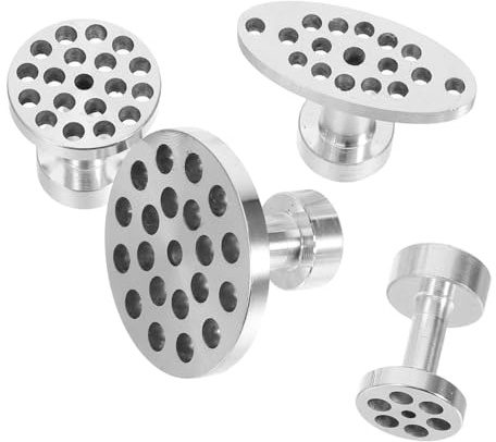 Parliky 4pcs Aluminum Alloy Dent Removal Glue Tabs with Slide Hammer Attachments for Body Paintless Repair Kit Lightweight Automotive Puller Tool for Hail Damage and Auto