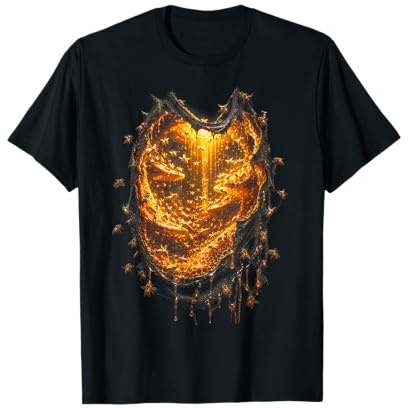 Ruche Lumineuse enchantée, Abeilles et Cascade de Miel en 3D T-Shirt