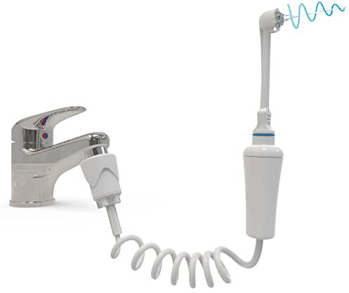 SoWash Munddusche | VORTICE ORTHODONTIC | Verbindet mit dem Wasserhahn | Munddusche ohne Batterien und Strom |Italienisches Produkt