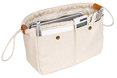 YONBEN Pochette de rangement de sac à main en toile de coton, pour femme