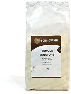 BONGIOVANNI FARINE E BONTA' NATURALI Semola Rimacinata Grano Senatore Cappelli 1Kg BIO