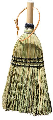 LaPrima Shops Authentic Amish Hand Made All Broomcorn Hand Broom (13.5-Inch/Deluxe Whisk)