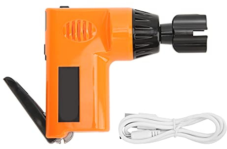 Devanadera De Cuerdas De Guitarra Eléctrica Inalámbrica Devanadora De Cuerdas De Instrumento Universal Taladro De Guitarra Batería De 800mAh Recargable Con Alimentación Incorporada Con(naranja)