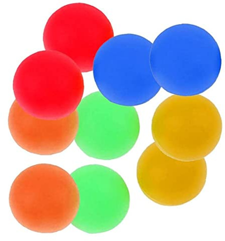 Zonster 10 Pcs Lightweight Beach Balls Remplacement PVC Beach Paddle Balls pour Activités en Plein Air Accessoires Jardin À Gazon
