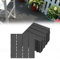 HENGMEI WPC Fliesen Terrassenfliesen 30x30cm Balkonfliesen Klickfliesen Bodenbelag mit klicksystem, 1m²/11 Stück, für Terrasse und Balkon, Anthrazit