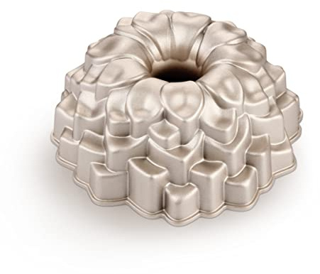 Tescoma 623149 - Molde de rosquilla de peonía, aluminio fundido antiadherente, bundt cake, diámetro 24 cm