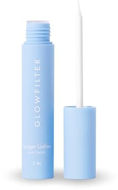 Longer Lashes - Sérum de pestañas - Cepillo Ergonómico - 5ml - Formula Cremosa y Delicada - Glowfilter by Marta Lozano