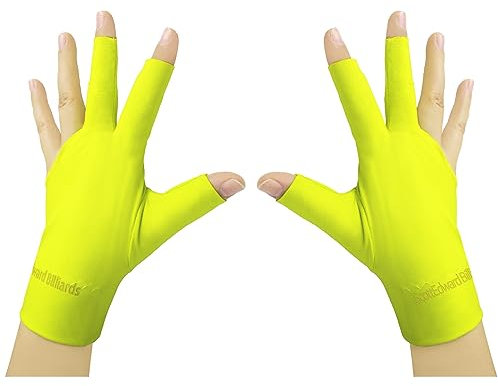 PolyMath Billard Handschuhe 10pcs/Set,3 Offene Finger Billard Handschuhe Pool Quee Handschuhe Spandex Lycra für Linke und rechte Hand Geeignet für Männer und Frauen